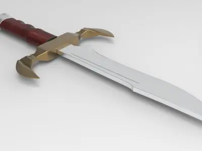 Old Knife Low-poly 3D model buy