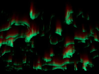 Volumetric Northern Lights For Blender 3D model