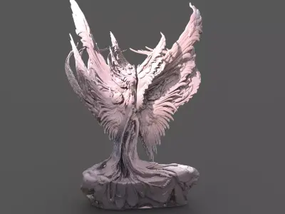 Witches white tree 1 3D model