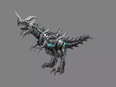 Mount - Dino Type 16 Low-poly 3D model