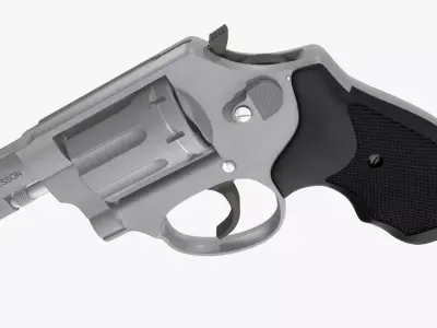 Small Revolver Smith and Wesson 3D model