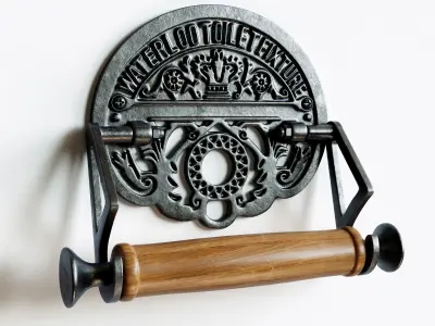 Vintage Toilet Paper Holder 3D model