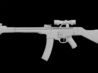 Lowpoly MP43 3D model