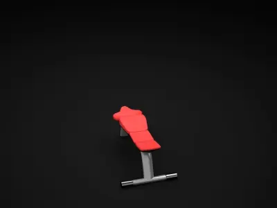 Bench Flat 3D model