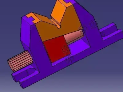 V Adjustable machine tool Free 3D model