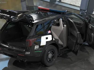  Ford Police Interceptor Utility Hybrid 2020 AWD Rigged 