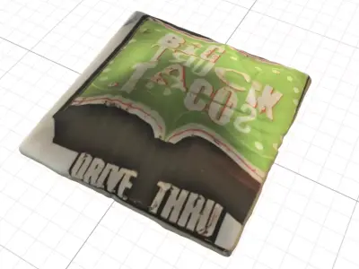 Big Truck Tacos triangle 3D model