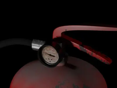 Fire Extinguisher 3D model 5