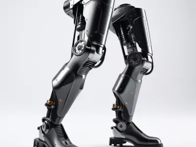 Futuristic Cybernetic Leg 3D Model 3D model