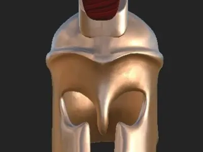 spartan helmet  Low-poly 3D model