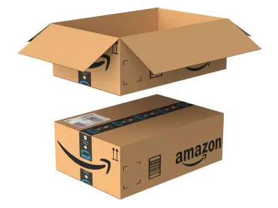 Amazon Box 1K PBR 11 Low-poly 3D model