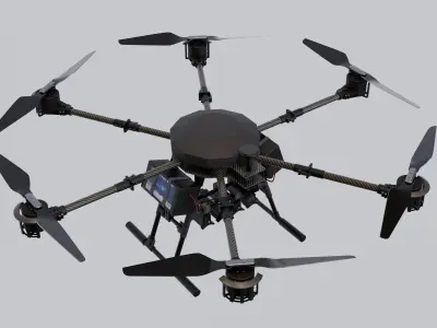 Vampire Drone known as Baba Yaga 3D model