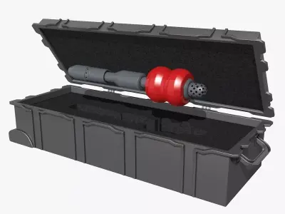 eelReel case with ball inside 3D model