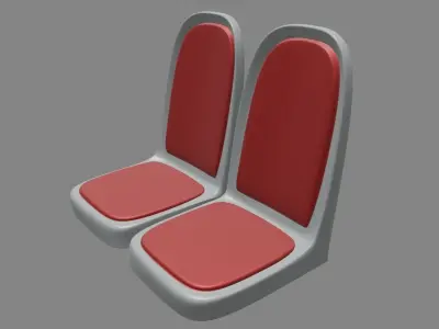 City Bus Seat 3D print model