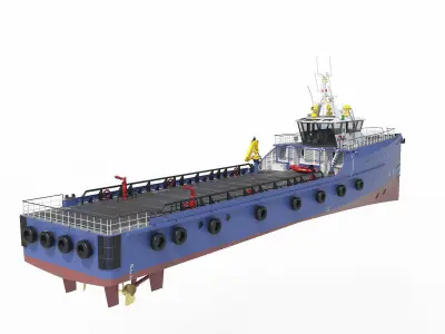 CREW SUPPLIER VESSEL 3D model