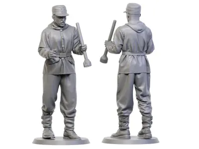 German Tankman ww2  4 3D print model