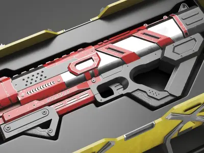 Detailed Sci Fi Container 3D model