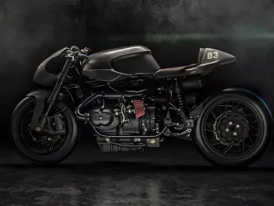 Gun Bullet Cafe Racer by XTR Pepo 3D model