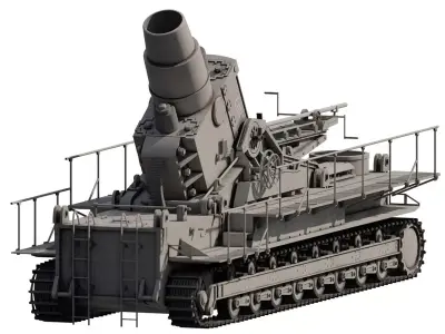 Karl-gerat mortar 3D model