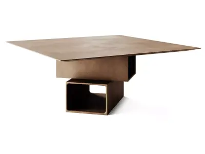 Pulkra Manifesto Quadro Square Cement Table 3D model