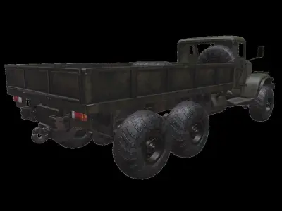 Russian Truck PBR Lowpoly Low-poly 3D model