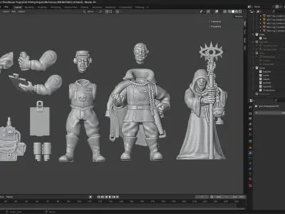 Imperial Advisors Master of Ordnance Master of Fleet Astropath 3D print model