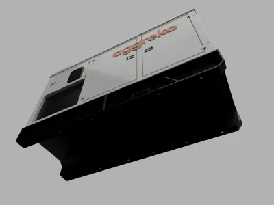 Aggreko 125kva Generator Scale Model 3D print model