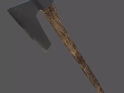 Axe 02 Low-poly 3D model