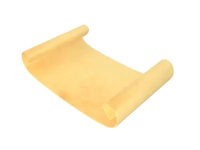 Scroll Paper v1 009 Low-poly 3D model