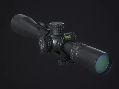 Sniper Scope Nightforce NXS 3 5x15x56 Low-poly 3D model