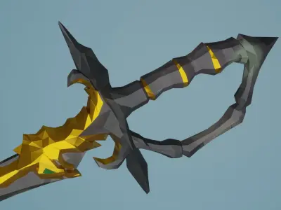 Ferryman Cutlass  Sea of Thieves Low-poly 3D model