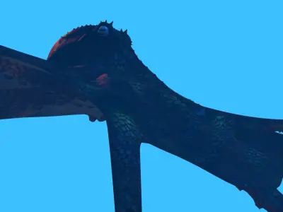 Octopus vulgaris of deep Low-poly 3D model
