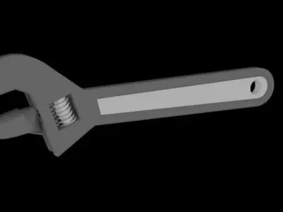 Adjustable Wrench Free 3D model buy