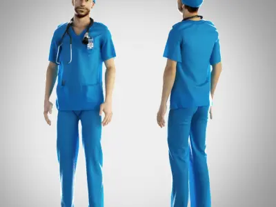 Doctors set 3D model