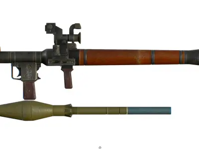 USSR Rocket Propelled Launcher Grenade - RPG Low-poly 3D model
