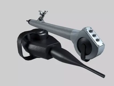 Flexible Cystoscope Low-poly 3D model