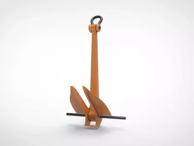 Danforth Anchor 3D model