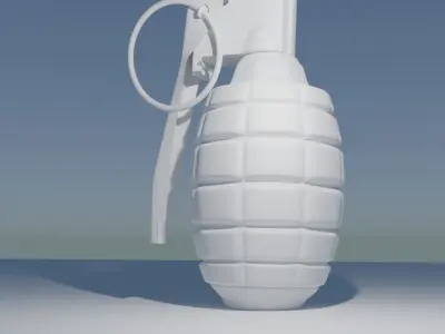 Grenade for game and animation projects  3D model
