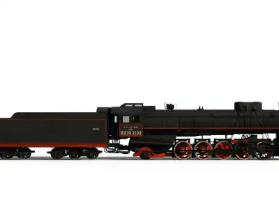 Steam locomotive FD class  3D model