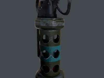 Grenade Flash Free low-poly 3D model