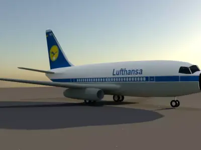 Boeing 737 100 3D model