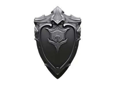 Fantasy Shield Low-poly 3D model