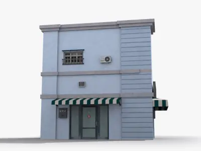 Japanese House x22 Low-poly 3D model purchase