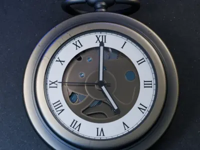 Steampunk Pocket Watch 3D model