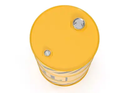 Oil Barrel Low-poly 3D model 17