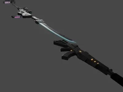 weapon pack Low-poly 3D model