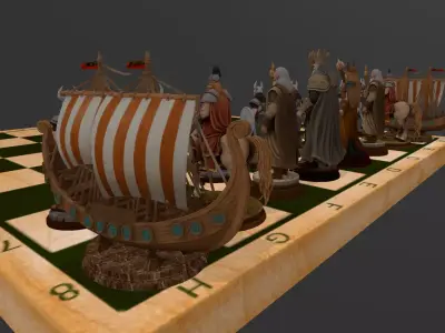 AJEDREZ VIKINGO 3D print model
