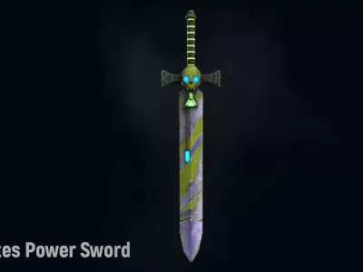 AC Astartes Power Sword Low-poly 3D model