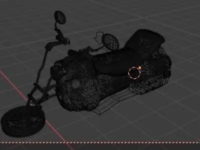 Scifi  motocycle Free 3D model