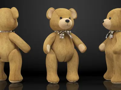 Teddy Bear Rigged for Cinema 4D 3D model
